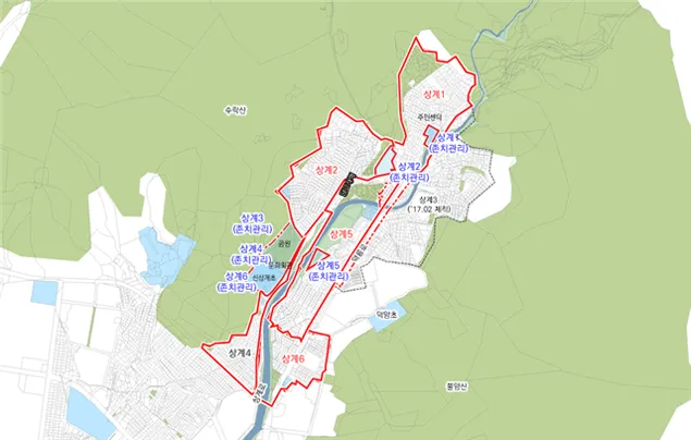 상계뉴타운-개발지도