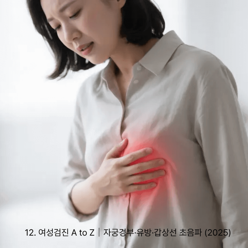 12. 여성검진 A to Z｜자궁경부&middot;유방&middot;갑상선 초음파 (2025)