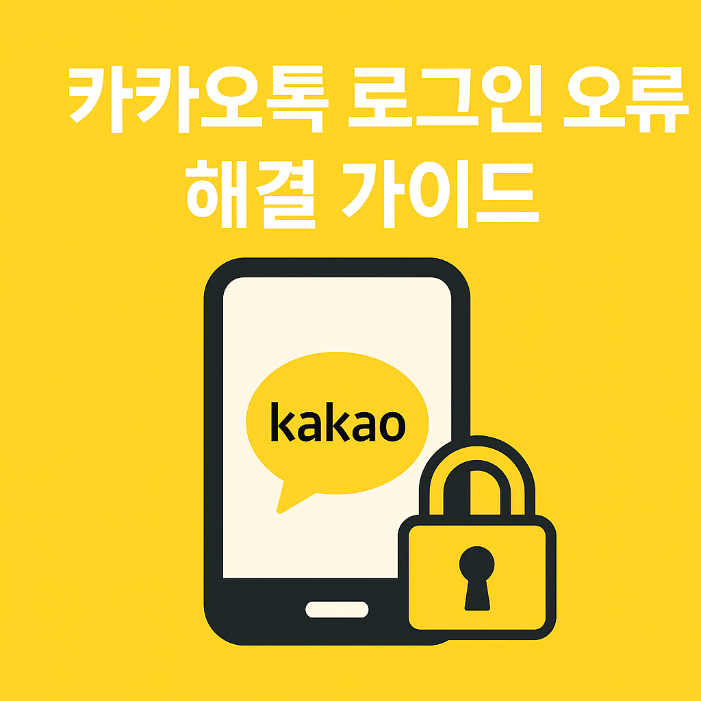 카카오톡 로그인 오류 원인과 복구법 ❘ 비밀번호 분실&middot;2단계 인증 해결