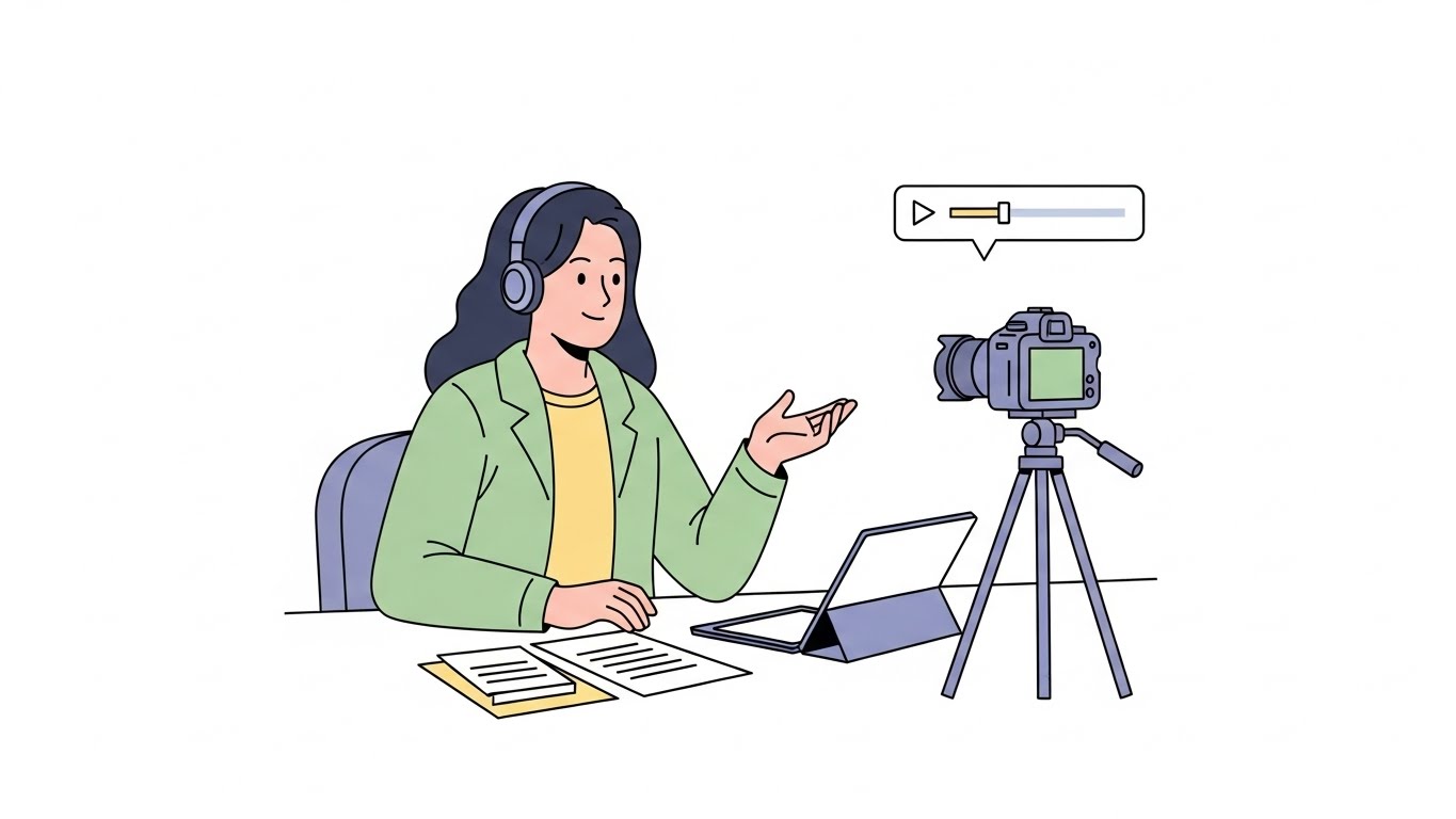 정보성 콘텐츠를 기획하며 촬영 준비를 하는 장면, 시청자가 얻을 수 있는 가치를 먼저 제시해야 반응이 나옵니다.