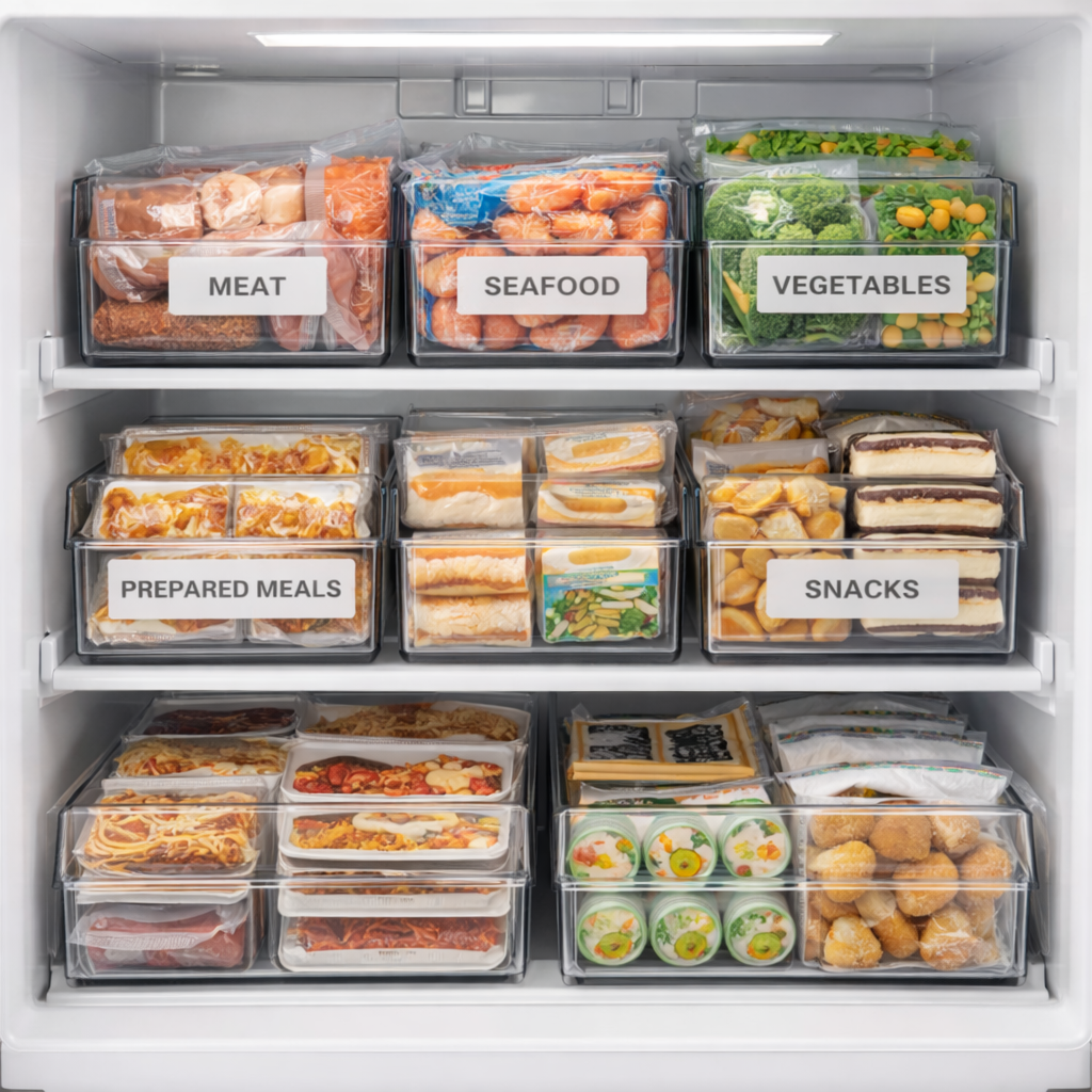 냉동실 라벨링 정리