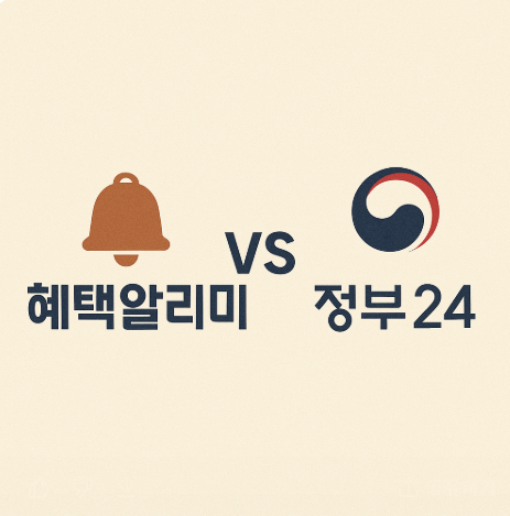 실제 사용후기 : 혜택알리미 vs 정부 24 관련 사진