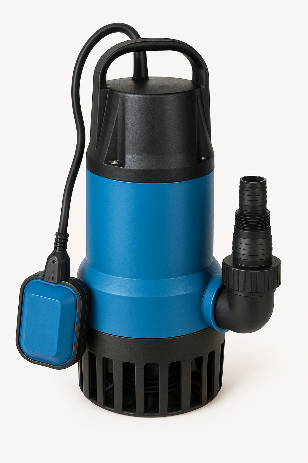 수중펌프와 플로트 스위치 준비(호스·전원 세트로 1분 내 가동)