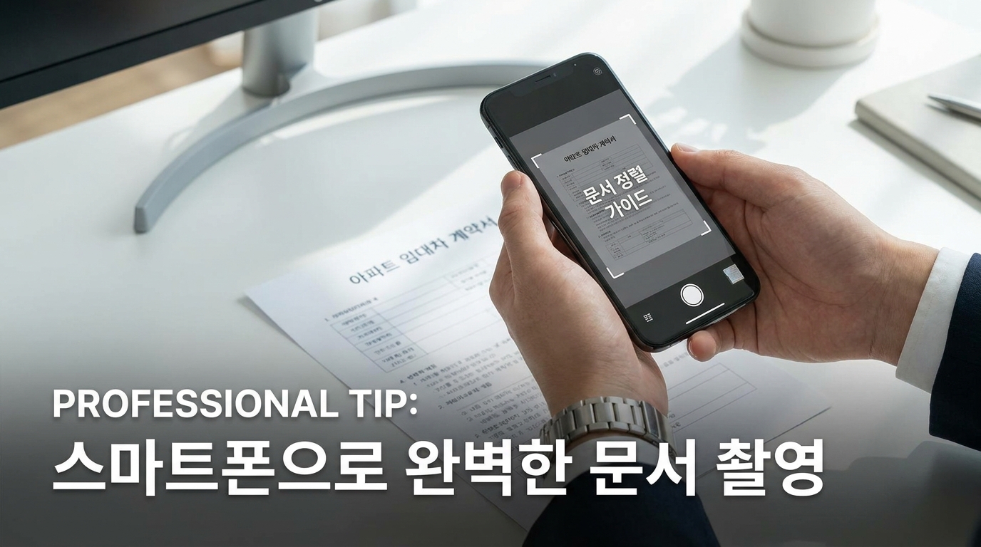 반려 없는 서류 제출을 위한 촬영 방법