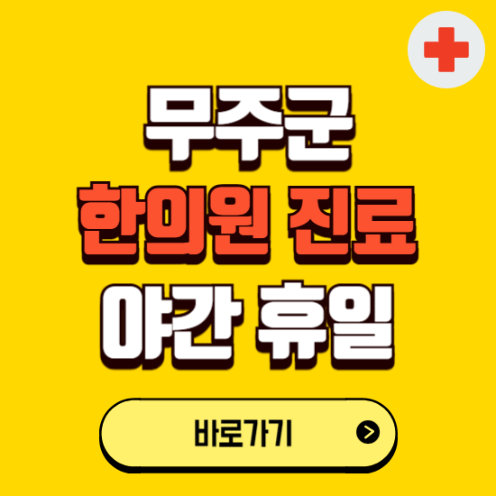 무주군 야간 휴일 한의원 한방병원 찾기 ❘ 24시 일요일 주말 연휴 응급진료 추천 잘하는 곳