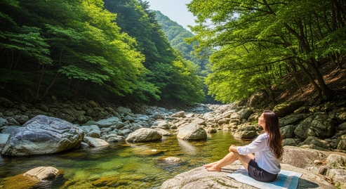 계곡 물소리와 함께하는 힐링