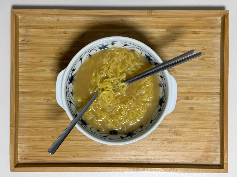 더 미식 장인라면 담백한맛 라면 사진