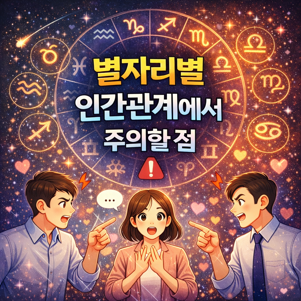 별자리별 인간관계에서 주의할 점