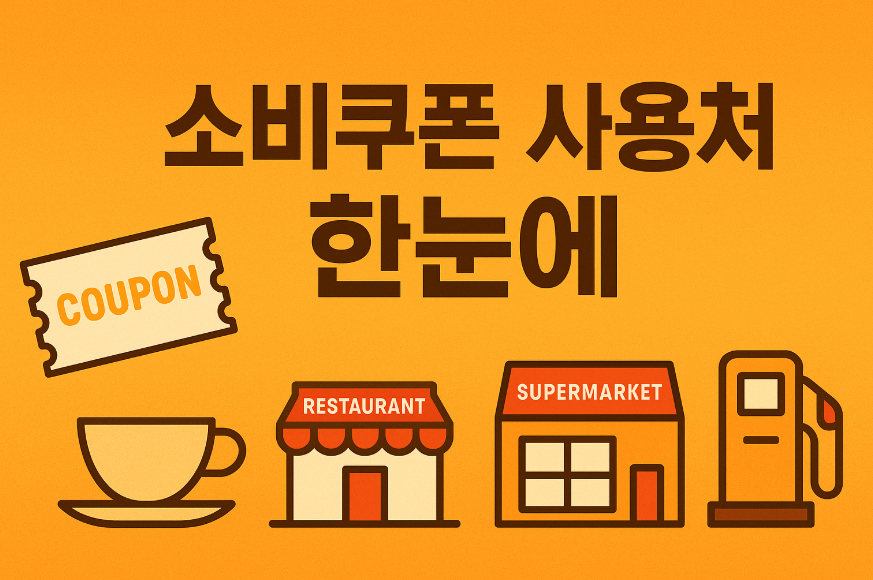 소비 쿠폰 사용처 한눈에 알아보기