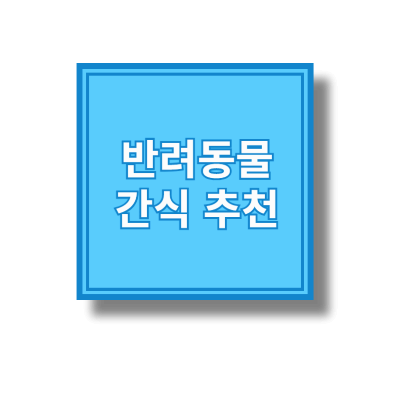 반려동물 간식추천