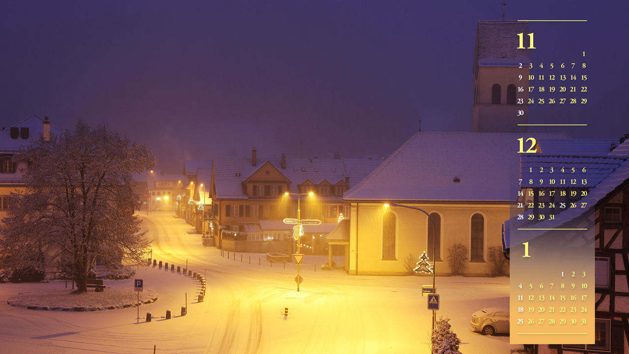 08 고요한 밤 B - 2025년12월 노트북배경화면