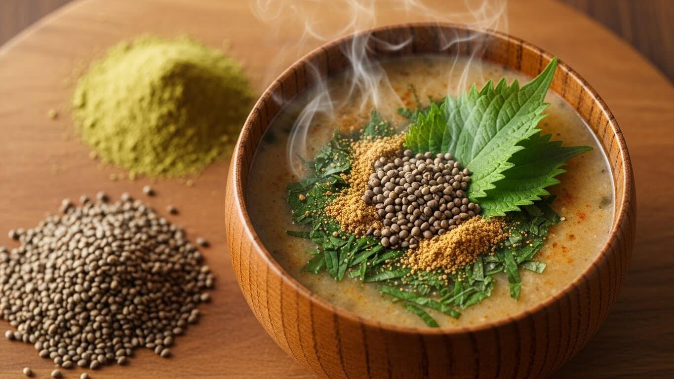 들깨: 기관지 보호와 항염작용