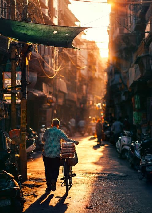 도시의 그늘 아래, 숨 쉴 틈조차 없는 사람들