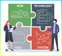 NTFS 강의. PPT 프레젠테이션용 백터이미지