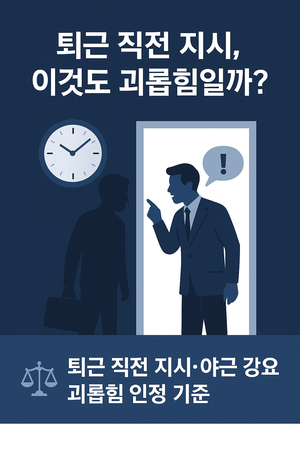 퇴근 직전 지시&middot;야근 강요, 괴롭힘일까?