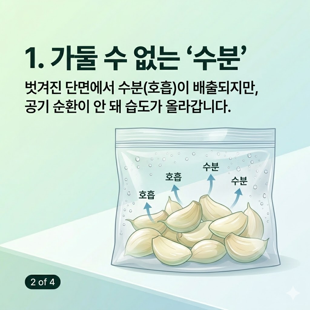 깐마늘 오래보관하는 방법