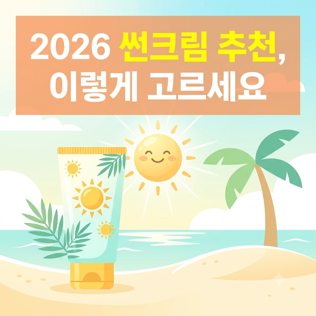 2026썬크림 추천 피부타입별