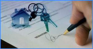 사인을 하는 사람 손