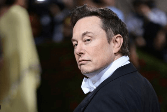 일론 머스크가 곁눈질 하는 장면