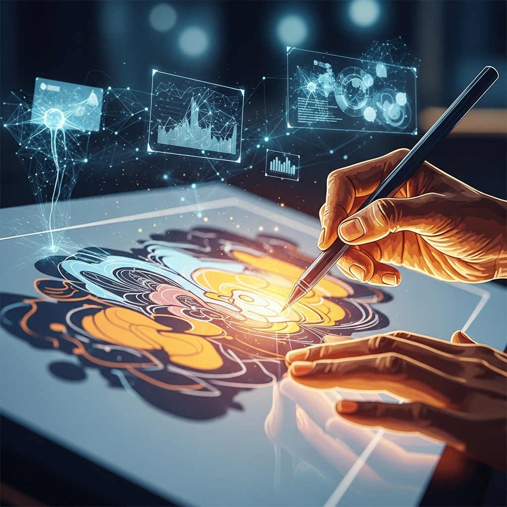 스마트폰 화면에 개인의 건강, 재정, 일정 등 라이프스타일을 총괄 관리하는 초개인화 AI 비서 인터페이스가 표시된 모습.