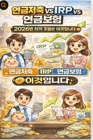 세금 100만원 아끼는 연금 조합 (연금저축 + IRP 활용법)