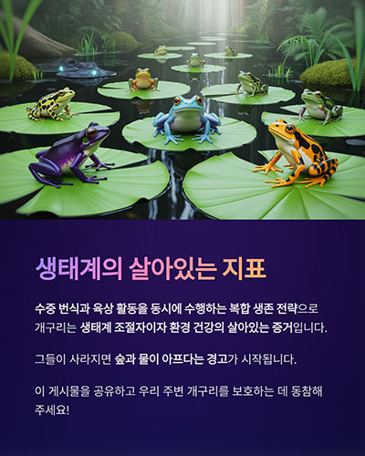물과 땅의 경계에서 생명을 이어가는 진화의 승자