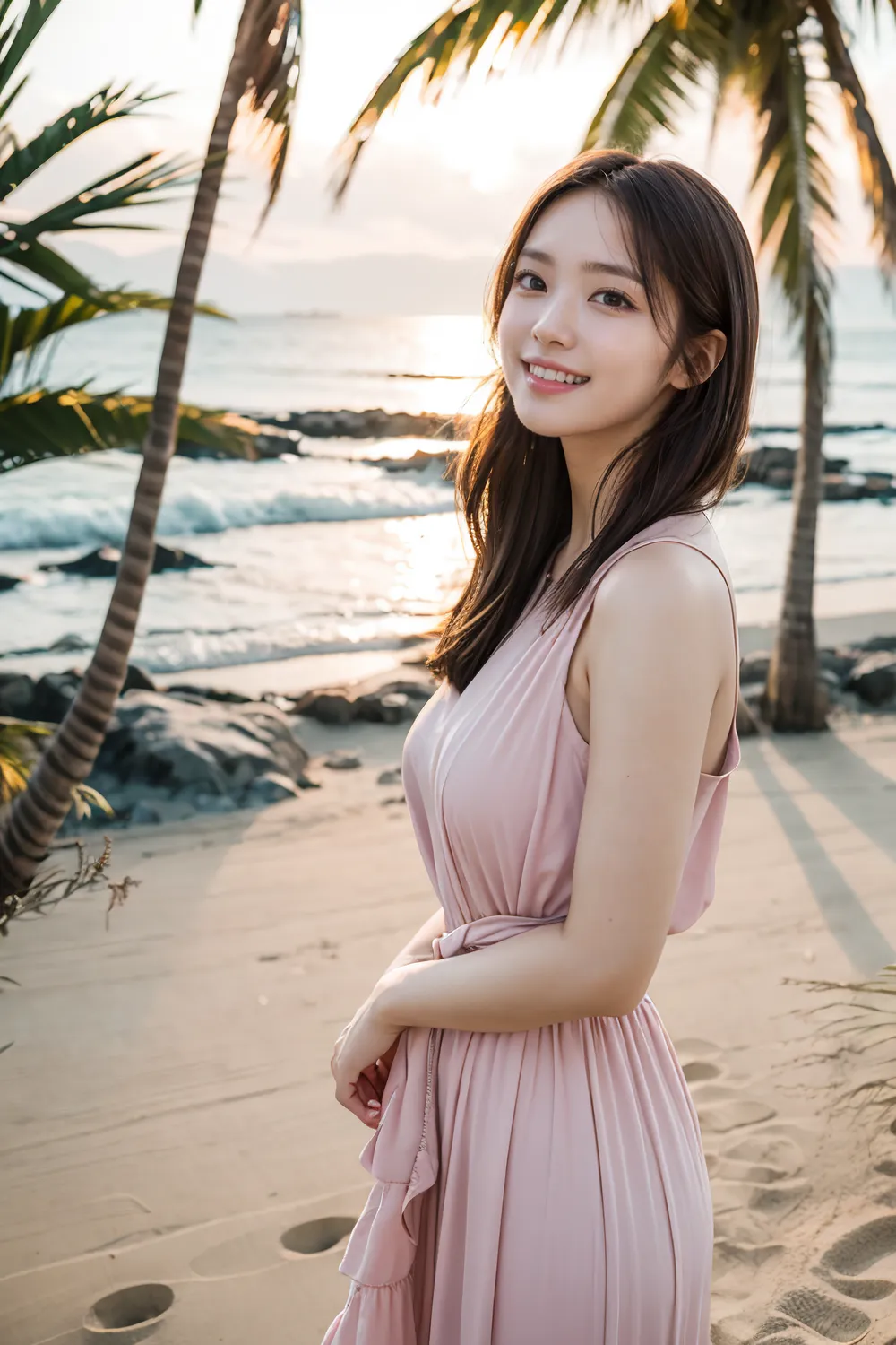 Stable diffusion AI Picture-Hawaiian dress