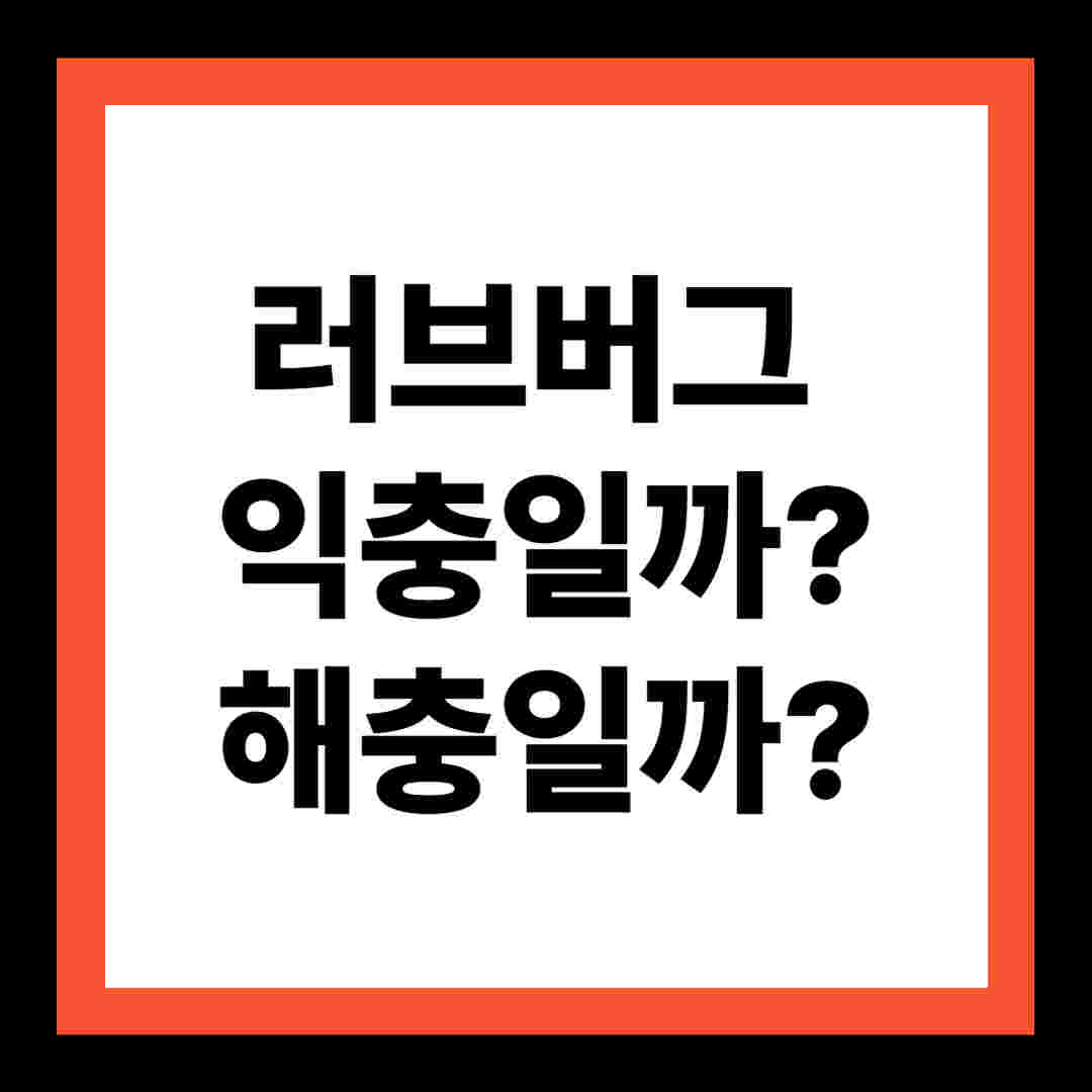 러브버그, 익충일까 해충일까?