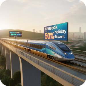2025 코레일 추석 연휴 열차 반값(50%)할인 이미지
