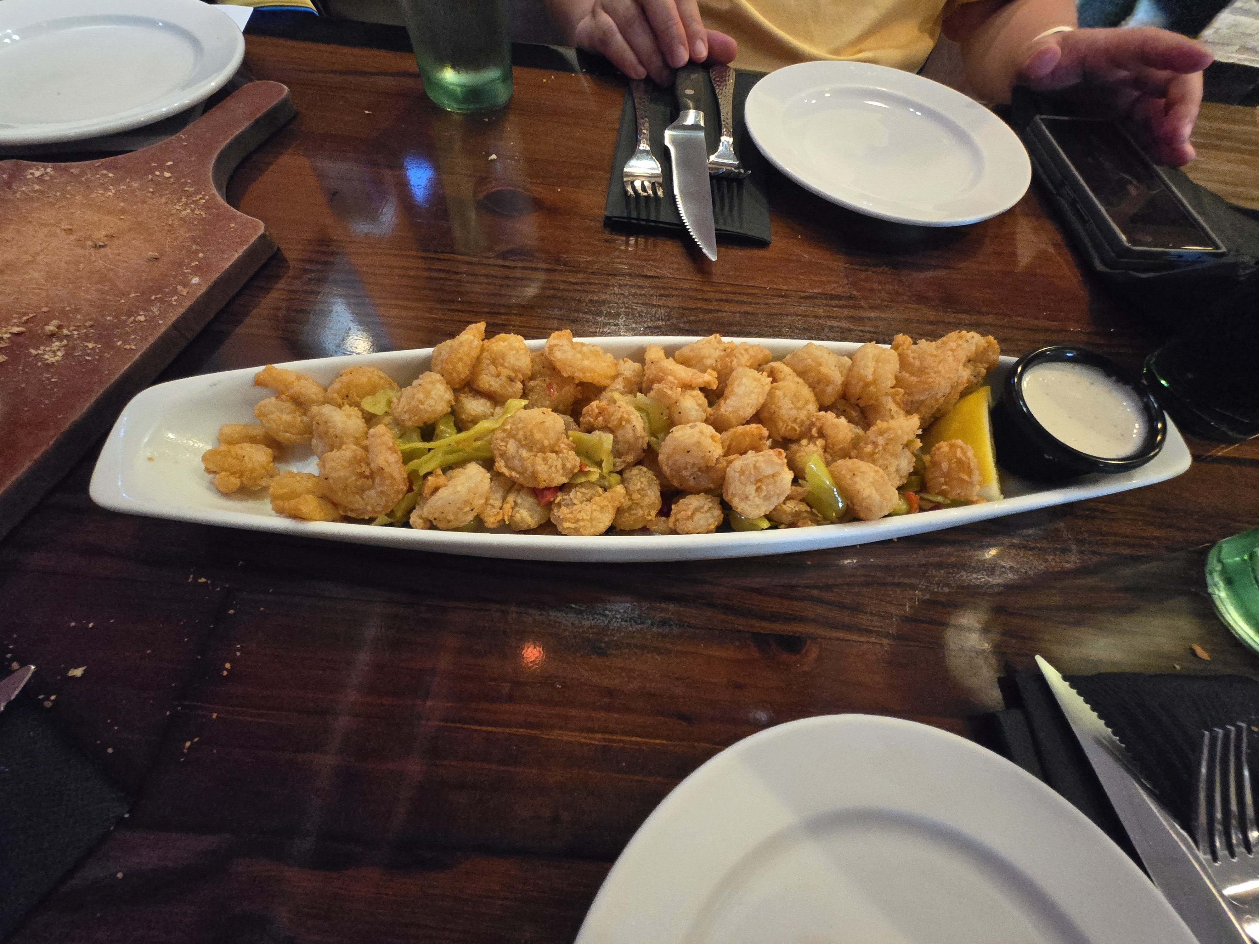 괌 맛집 롱혼 스테이크 새우튀김