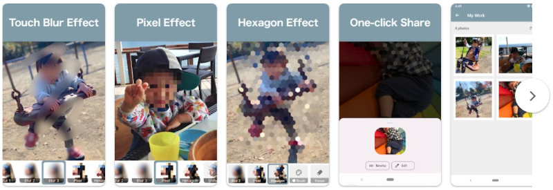 Blur Photo Editor앱 기능