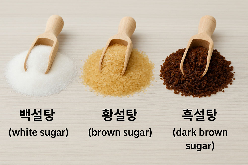 설탕 종류별 비교