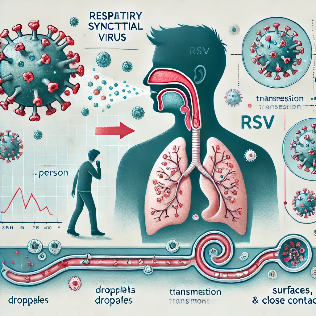 RSV 바이러스 모양 전파 방식