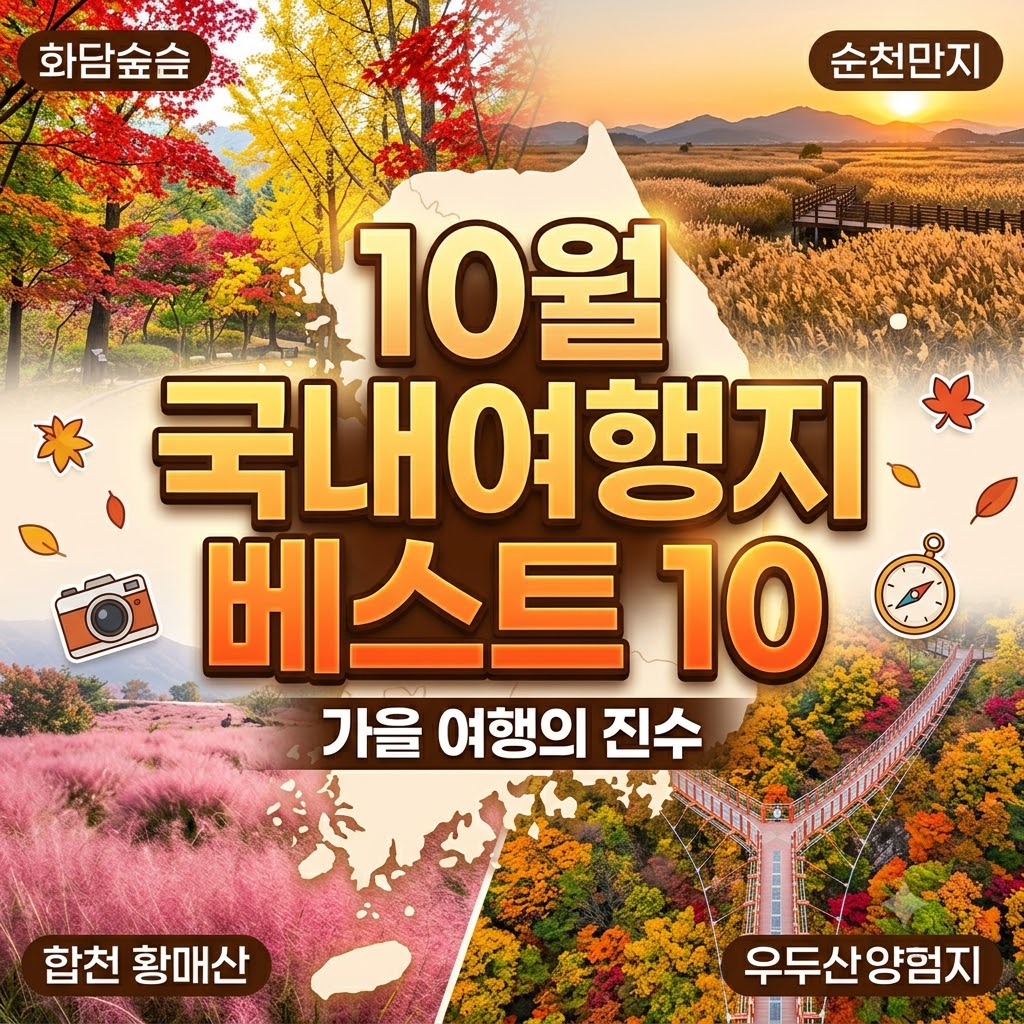 10월 국내여행지 베스트 10