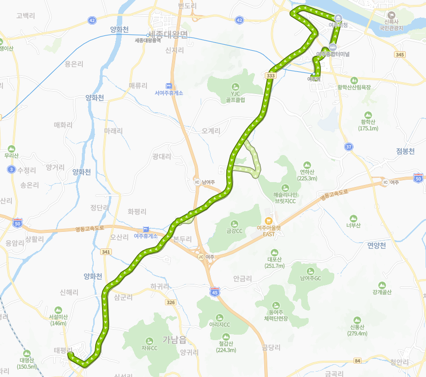 여주-930번-버스-노선-지도