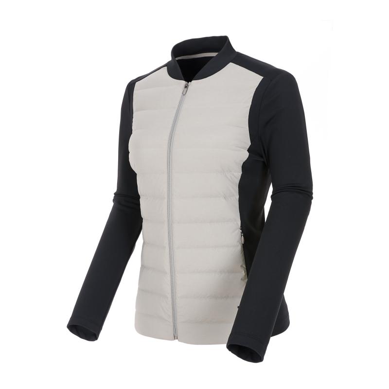 볼빅골프웨어 여성 골프 니트 하이브리드 경량다운 점퍼 GR VLLWL996