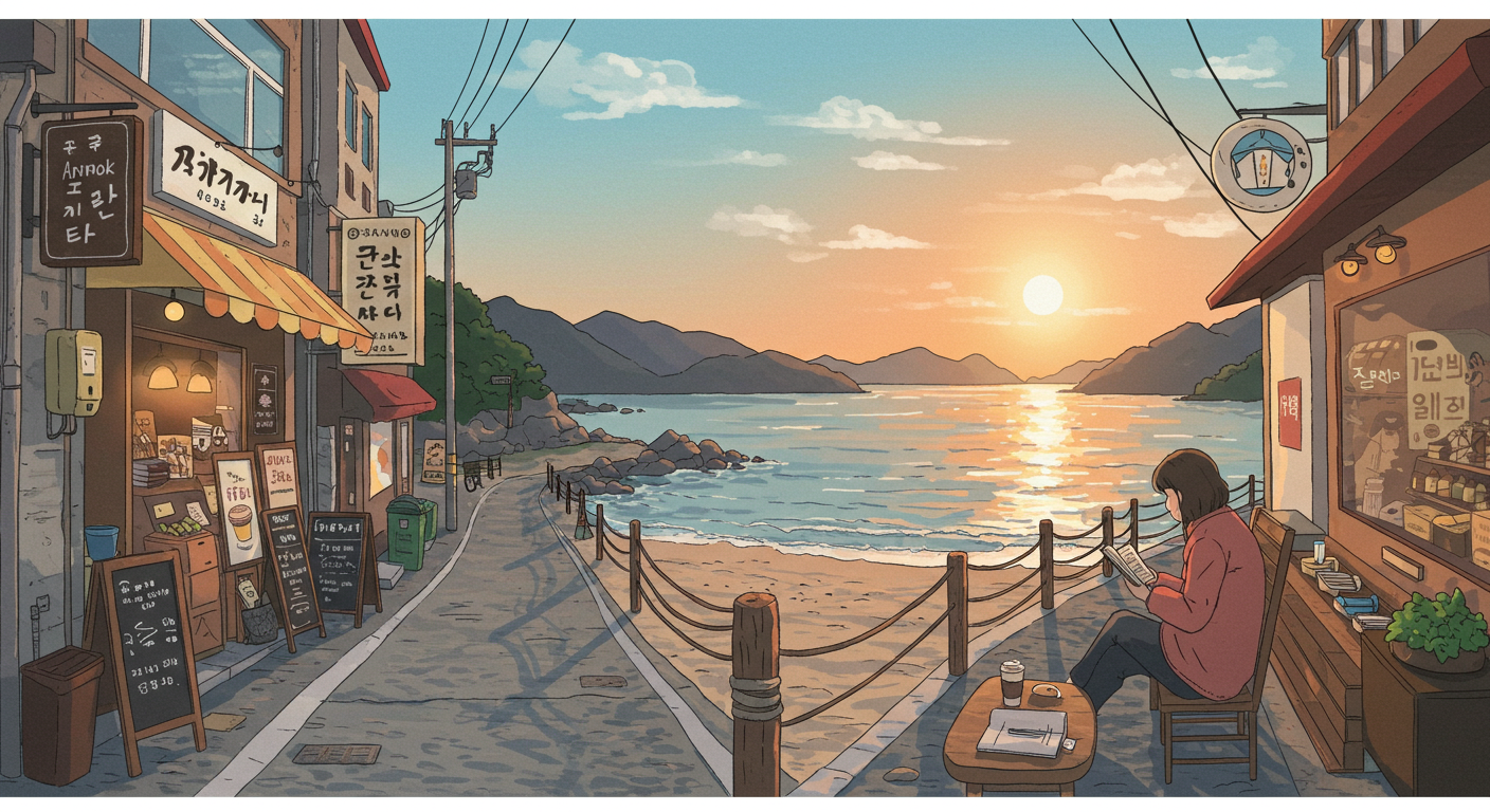 강릉 혼자 여행 - 안목해변 카페거리와 경포대 해변