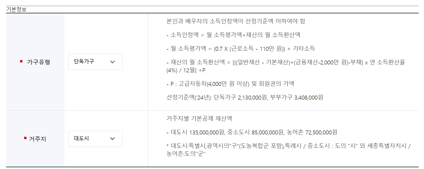 기초노령연금 수급자격