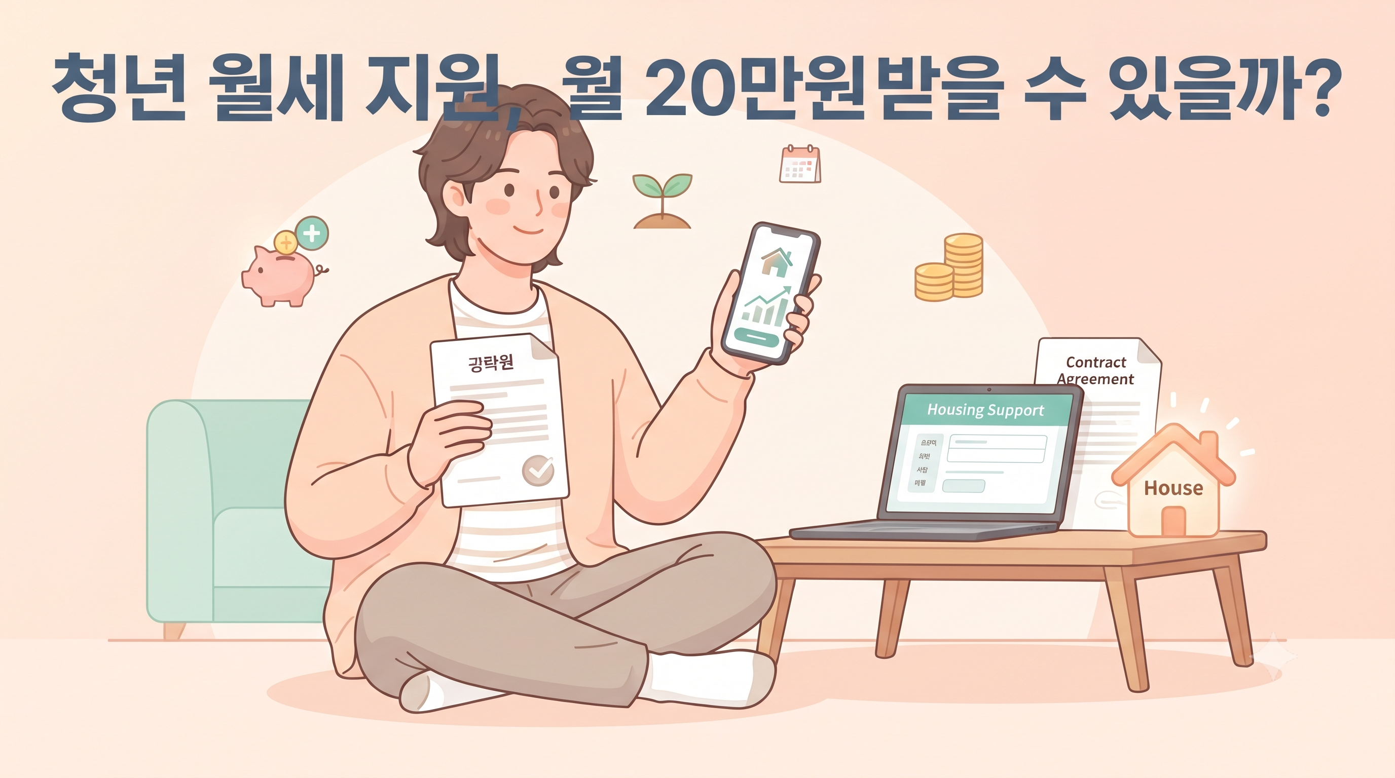 청년월세지원, 20만원 받을 수 있을까?