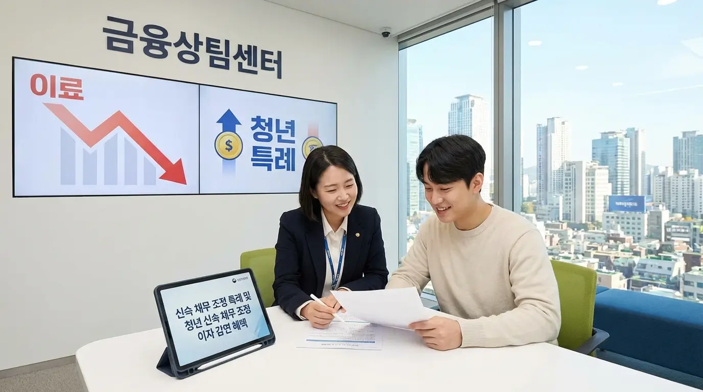 신속 채무 조정 특례 및 청년 신속 채무 조정 이자 감면 혜택