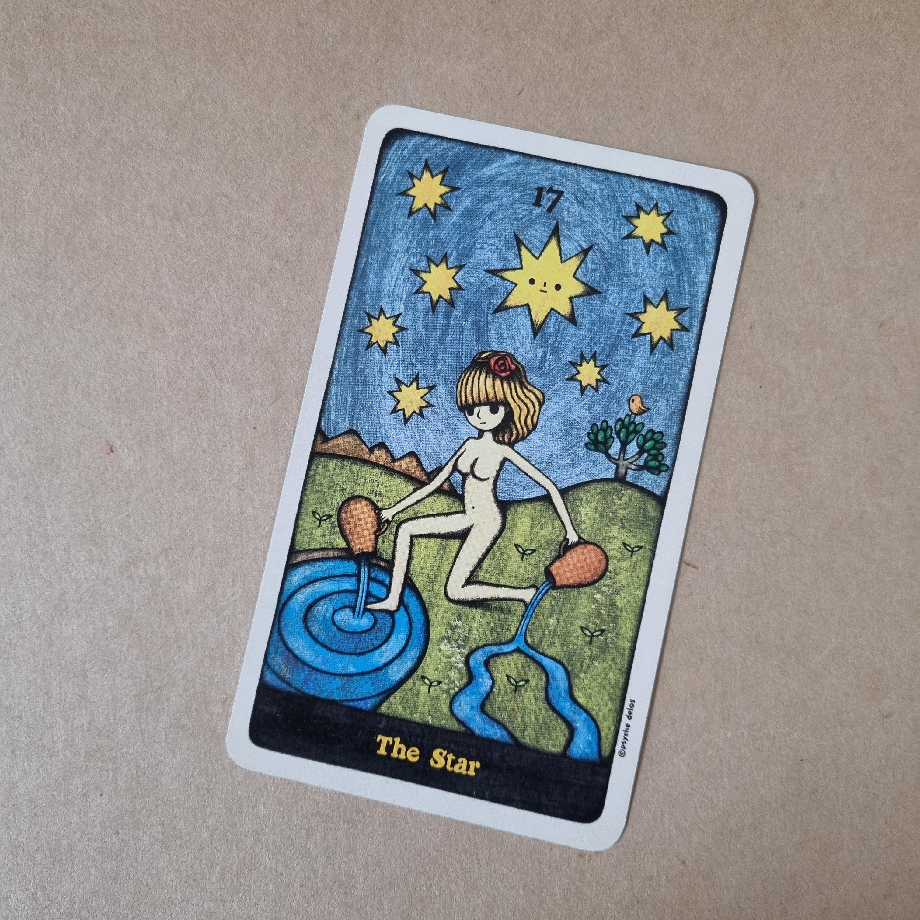 델로스 타로카드 별 카드