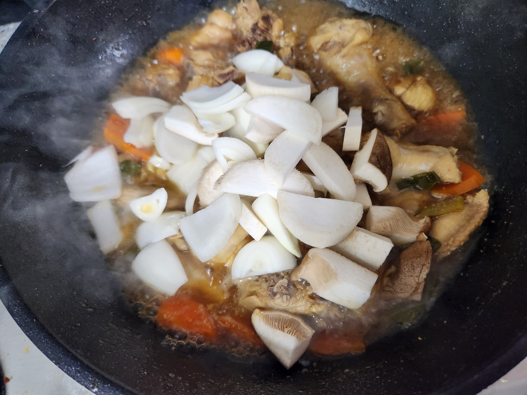 간장 닭볶음탕 맛있게 만드는 법, 집에있는 간단한 재료로 만들었어요