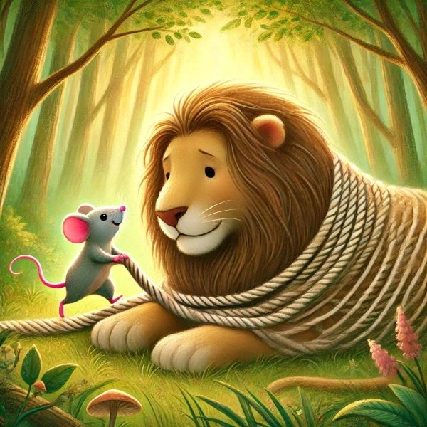 사자와-생쥐-줄거리와-교훈