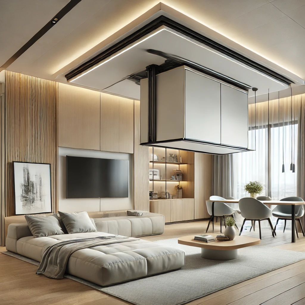 아파트 천장 수납 인테리어