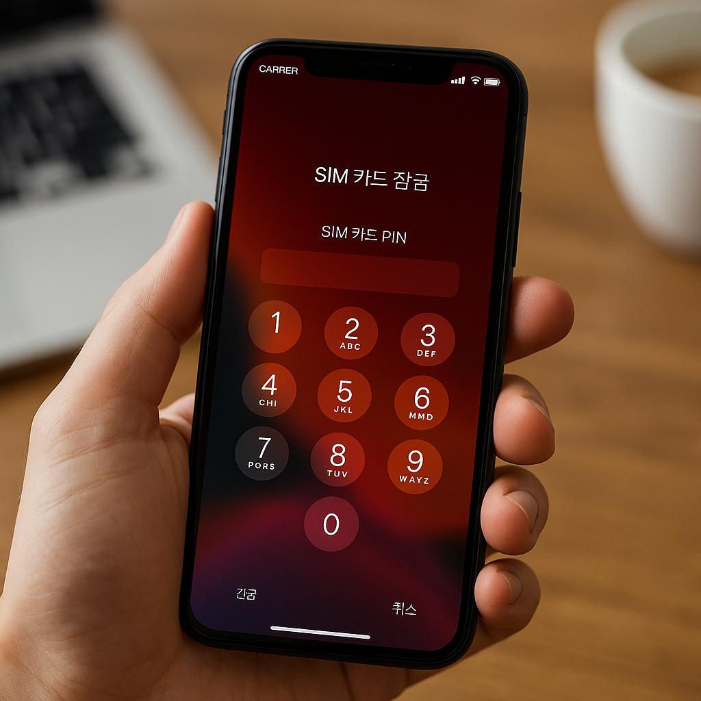 유심 핀번호 설정