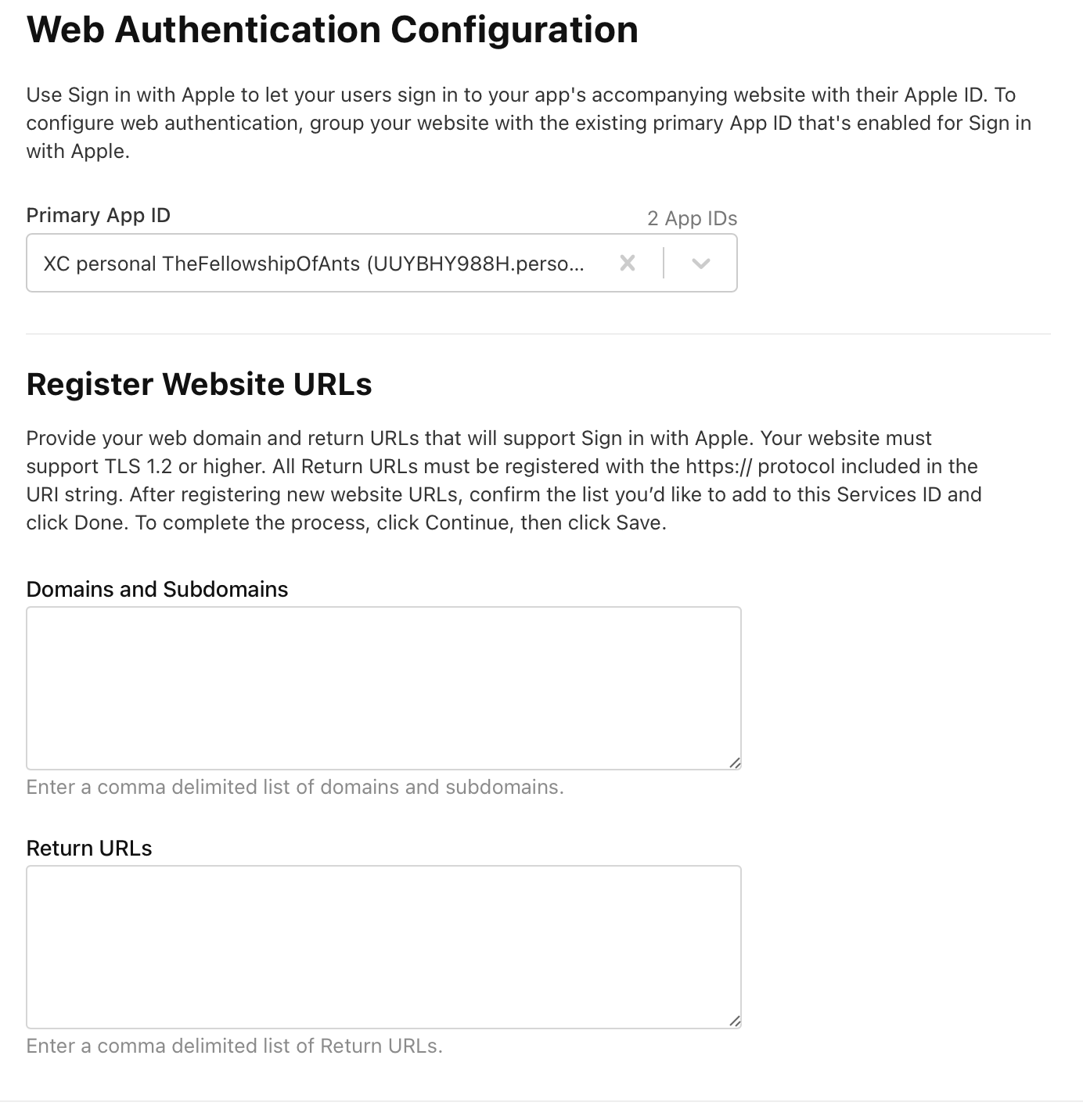 apple sign in settings in apple developer site6