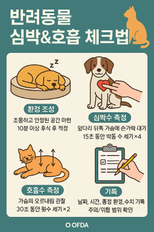 수의사가 알려주는 심박수&middot;호흡수 체크법