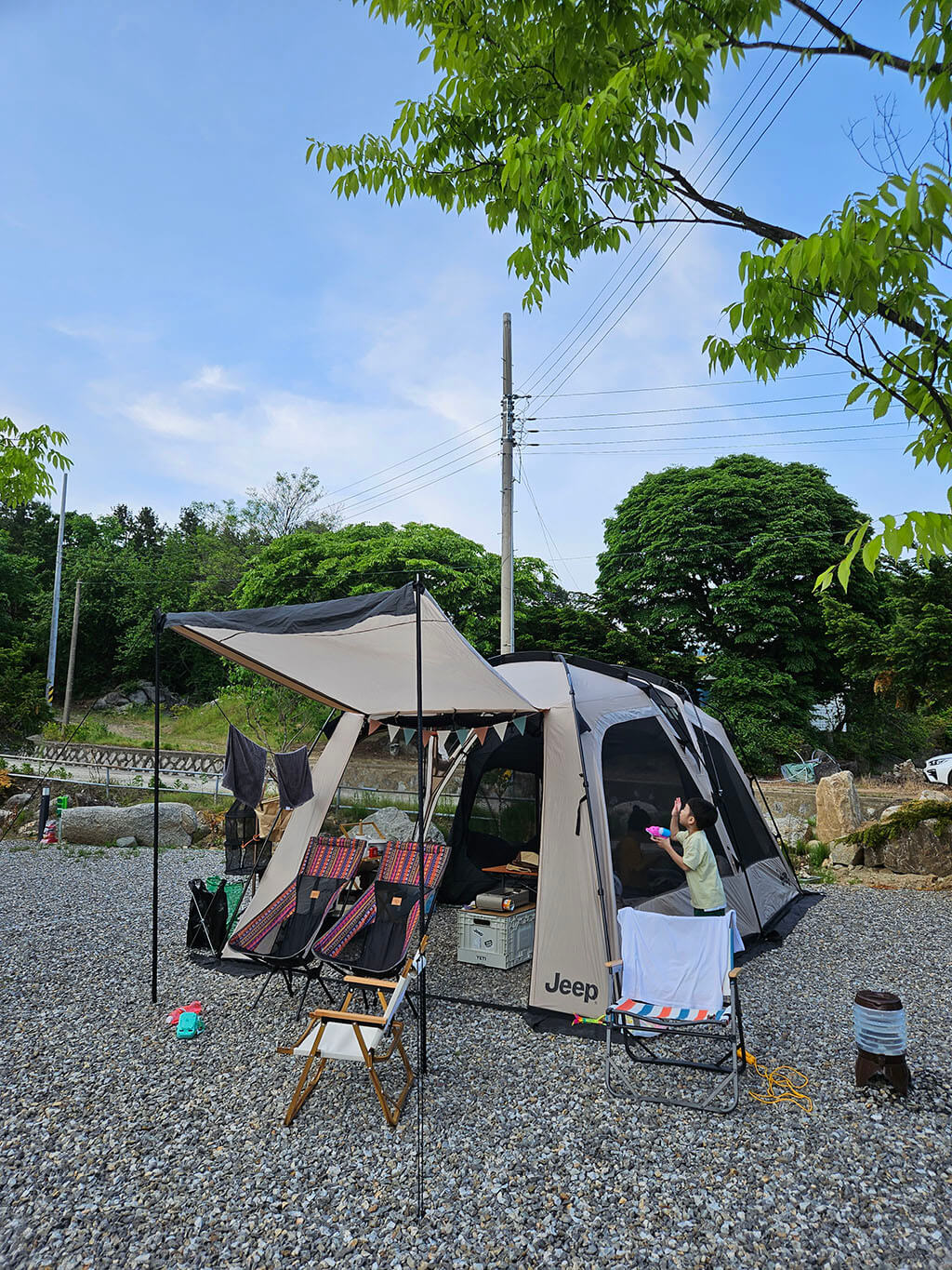 캠핑존 1번 텐트