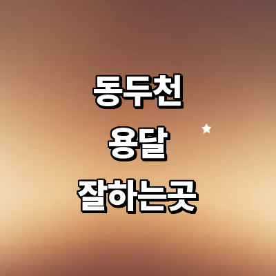 동두천시 용달