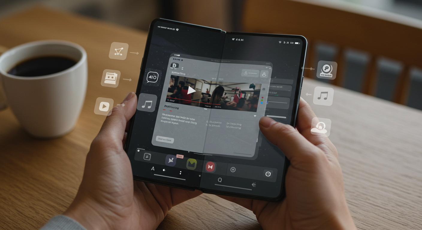 "폴더블폰 실사용 느낌은? (폴더블폰)"에 대한 이미지입니다.